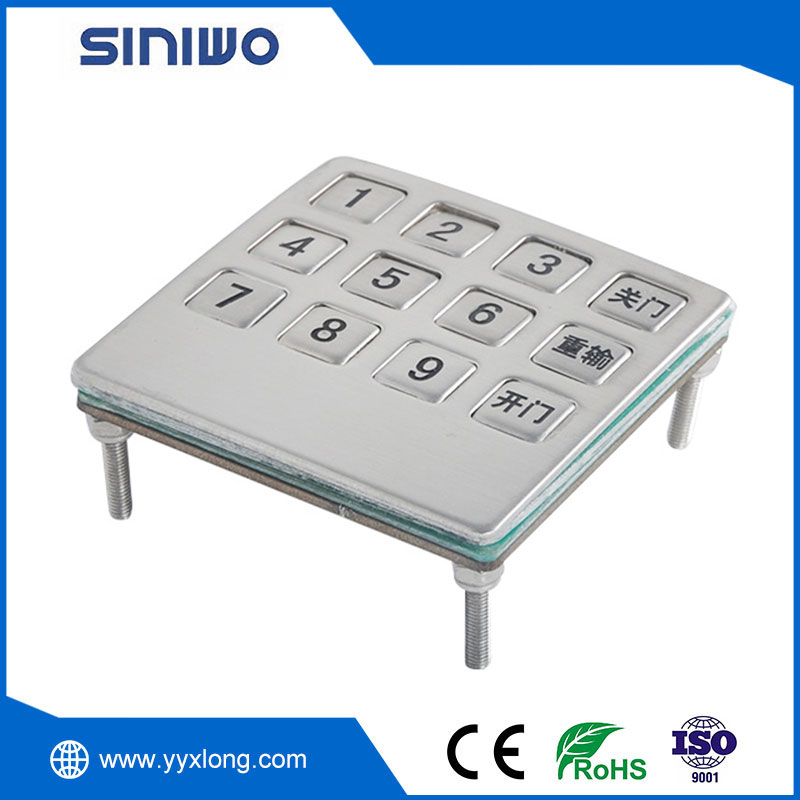 Keypad Logam Kabinet Ekspres Industri